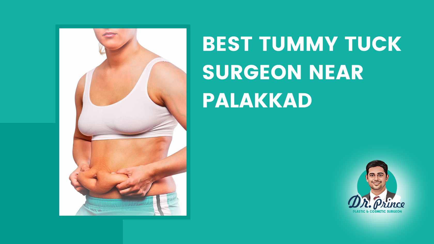 Dr. Prince performing a tummy tuck surgery in his Palakkad clinic.