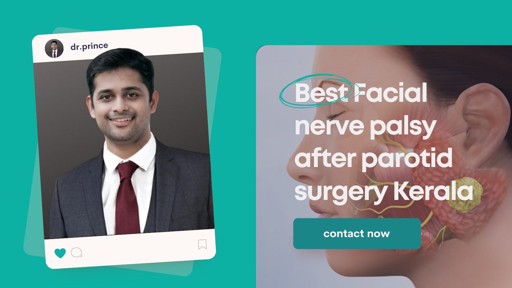 Dr. Prince, Leading Specialist in Facial Nerve Palsy Treatment After Parotid Surgery in Kerala