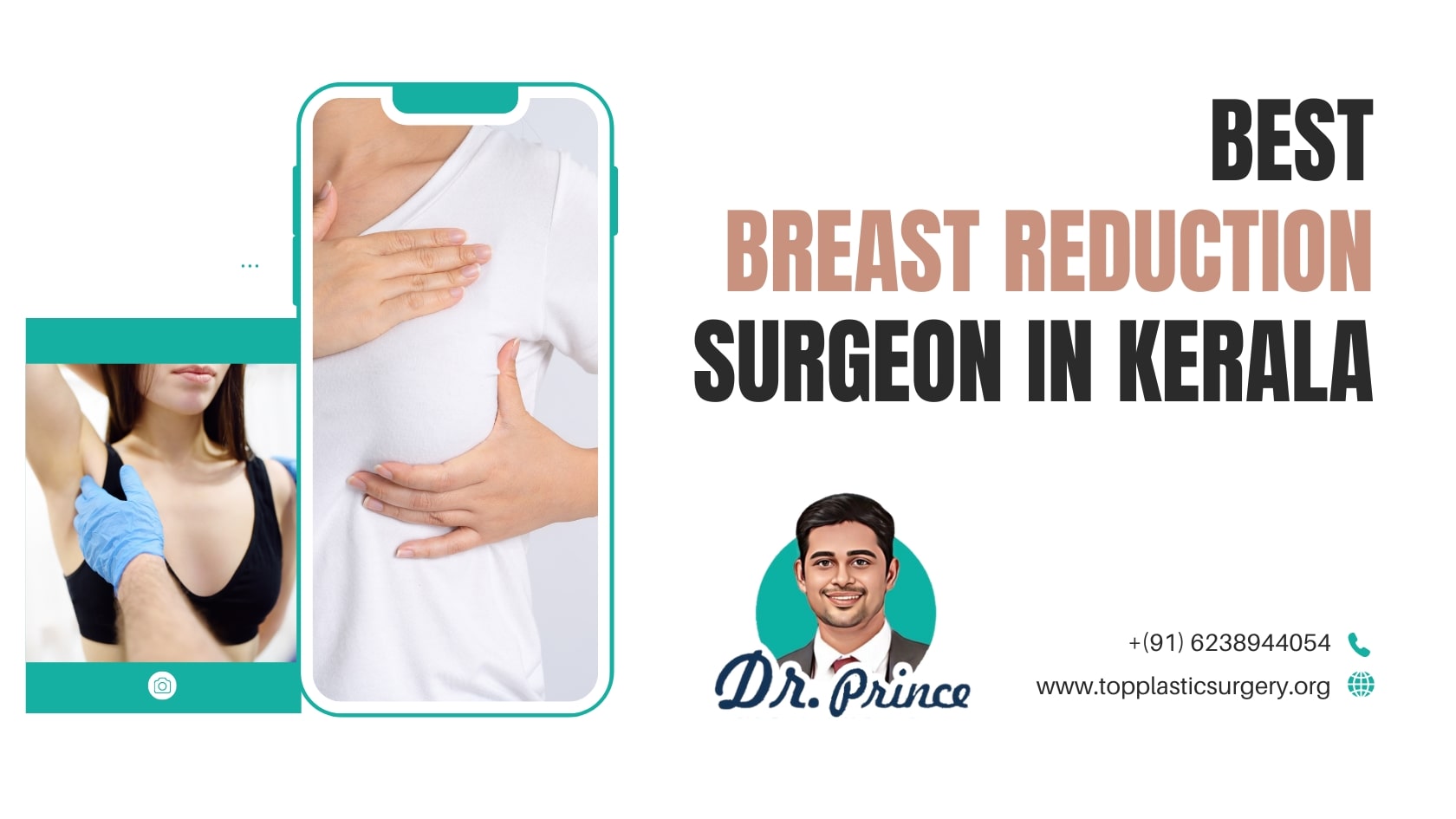 Dr. Prince performing breast reduction surgery at Sushrutha Institute of Plastic Surgery, Thrissur, Kerala