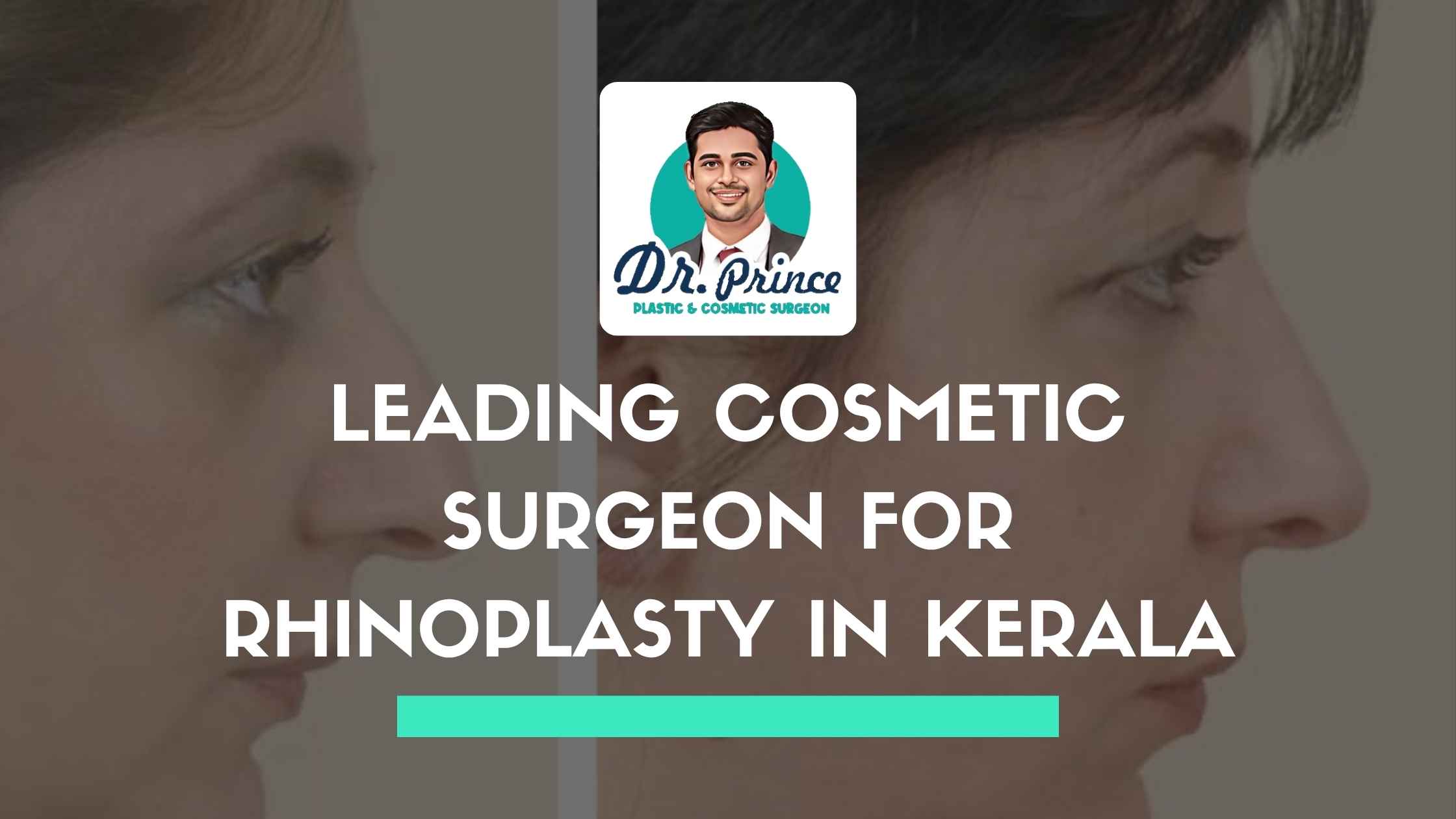 Dr. Prince consulting with a patient about rhinoplasty in a modern Kerala