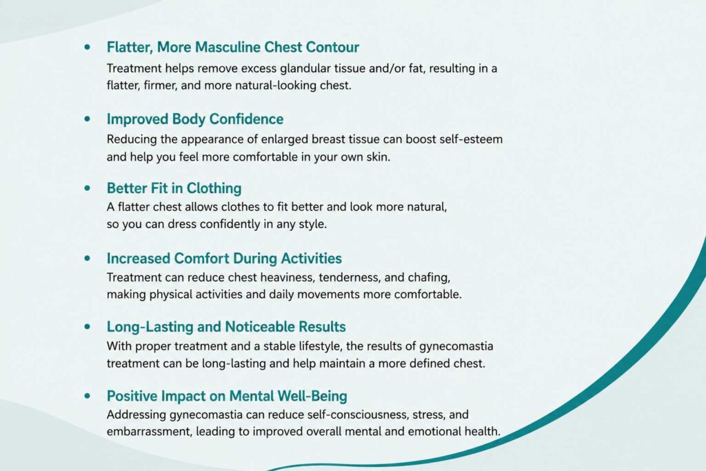 Benefits of gynecomastia treatment for improved chest contour and confidence